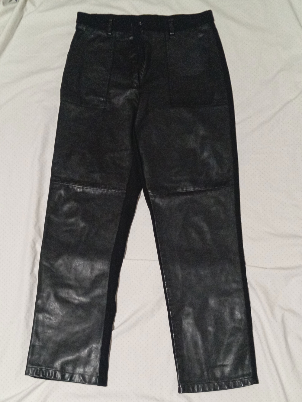 Women’s Black Faux Leather Jeans
